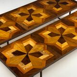 Tables basses en marqueterie (ensemble) 19e siècle