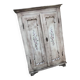 Double wardrobe with hand-painted floral design
