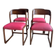 4 chaises Baumann modèle traîneau