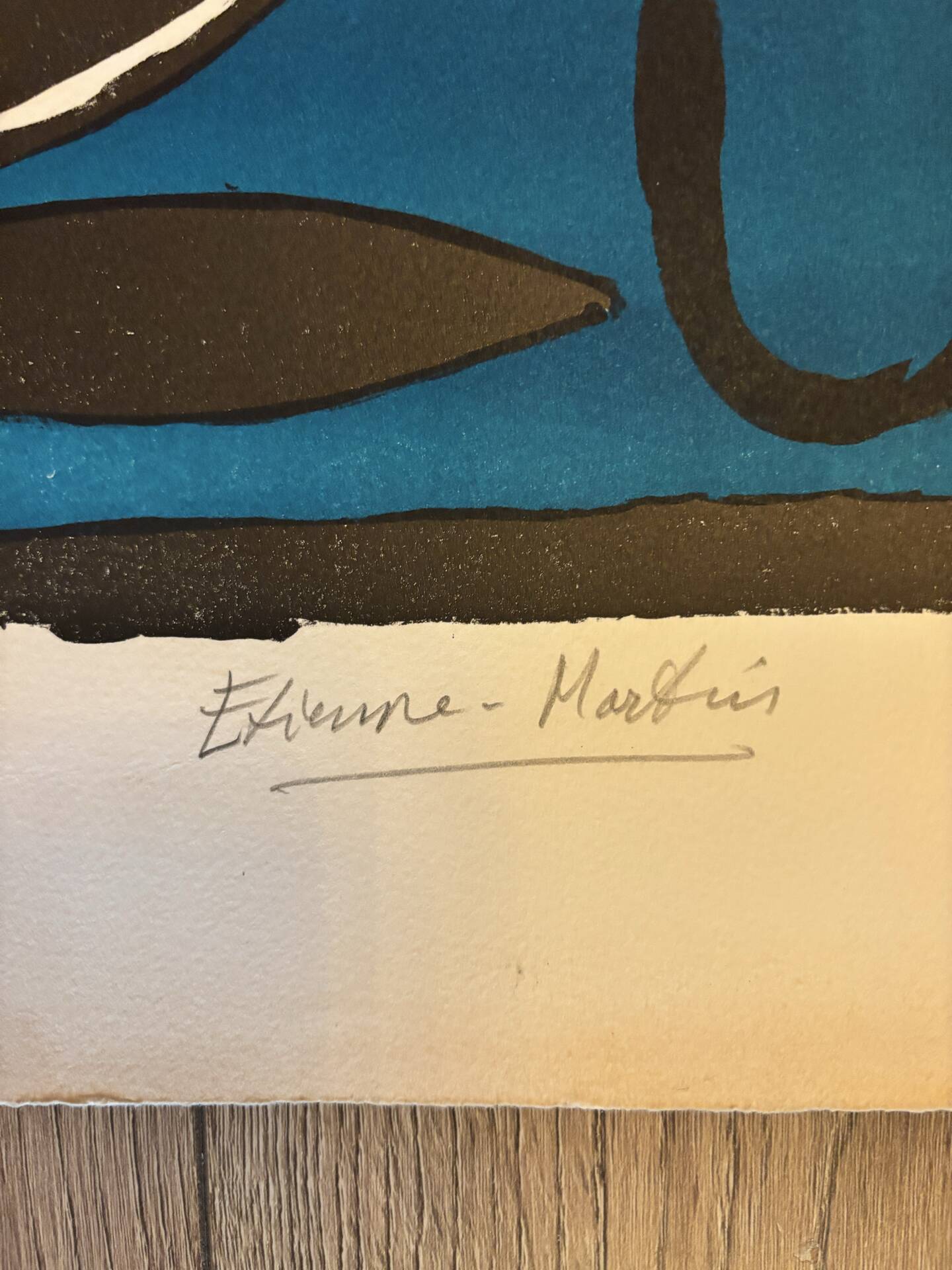 Original lithograph etienne-martin "dwellings" signed numbered 22/1