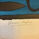 Original lithograph etienne-martin "dwellings" signed numbered 22/1