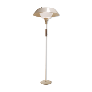 Lampadaire scandinave abat jour suspendu en métal 1950s