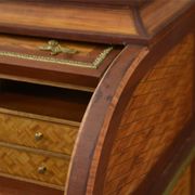 Louis XVI style cylinder desk in marquetry from the Napoleonic III period.