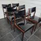 6 vintage rosewood chairs from the 60s