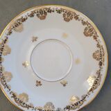 Set of 4 tea or coffee cups in Limoges porcelain