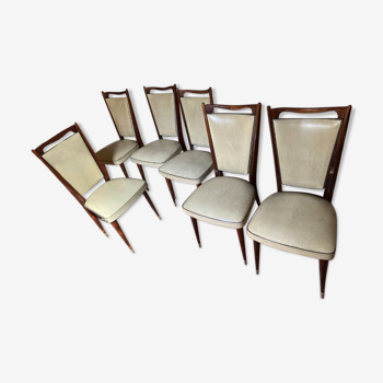 6 monobloc brand chairs