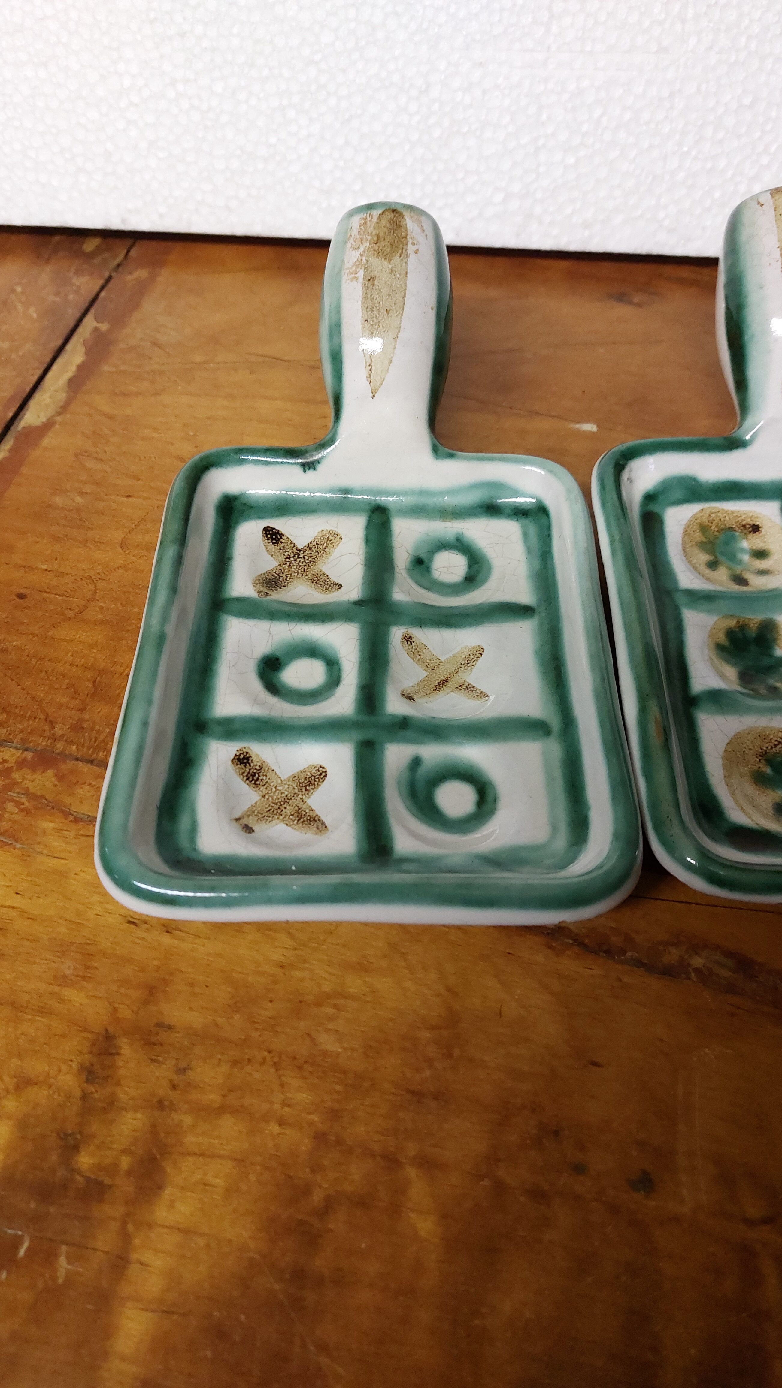 Three Robert Picault ceramic frying pans