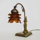 Table lamp, Art Nouveau style, female figure with removable head