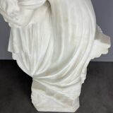 Large Romantic Alabaster Sculpture, Italy, late 19th century, Romeo and Juliet