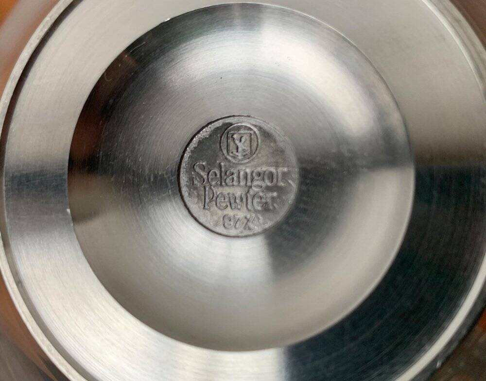 Vintage metal vase from Selangor Pewter