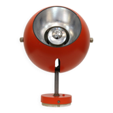 Vintage orange eyeball space age wall Lamp– Louis Poulsen, Denmark 70's