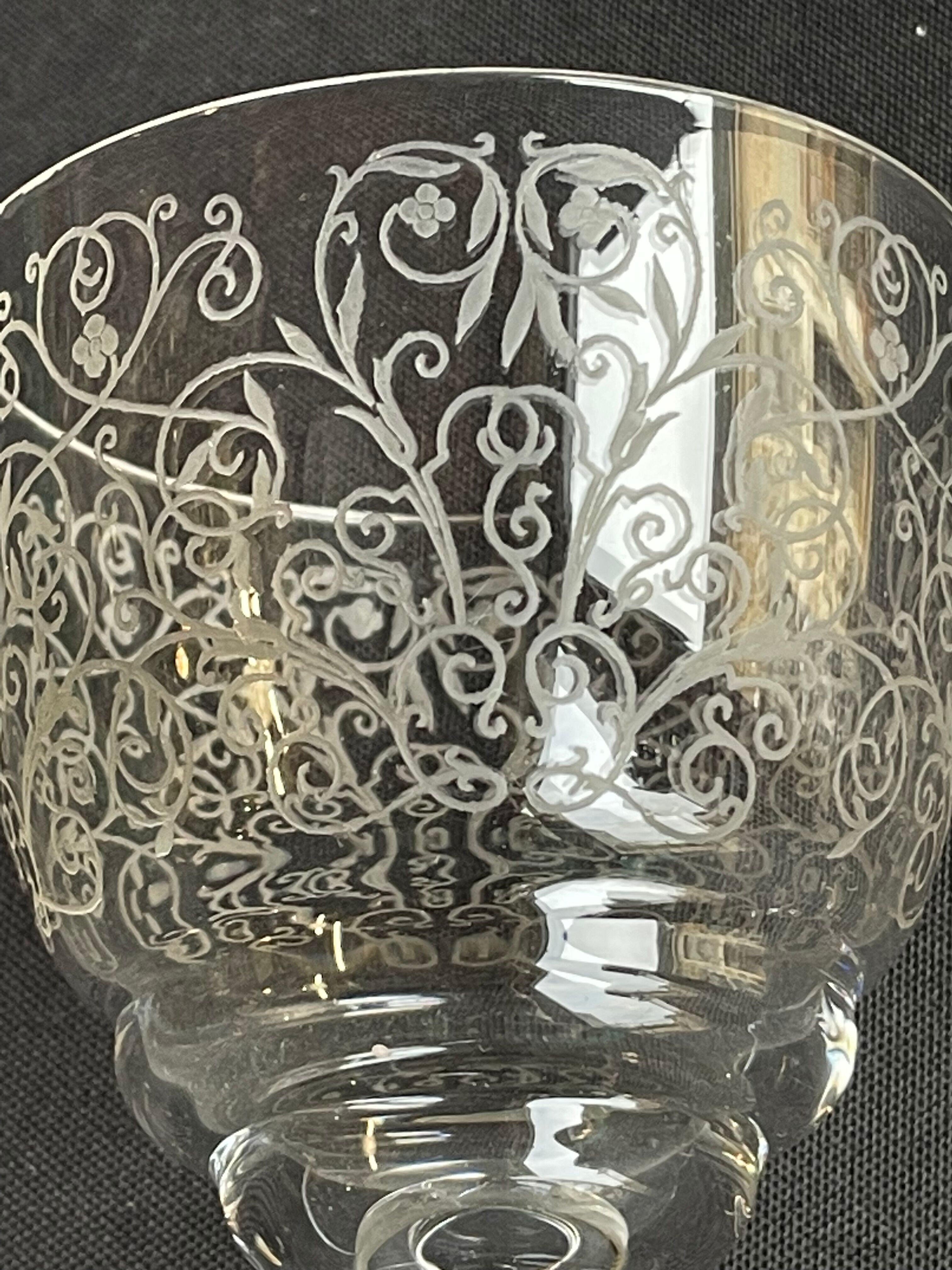 Red wine glass (1) Baccarat service Lulli – Art Deco