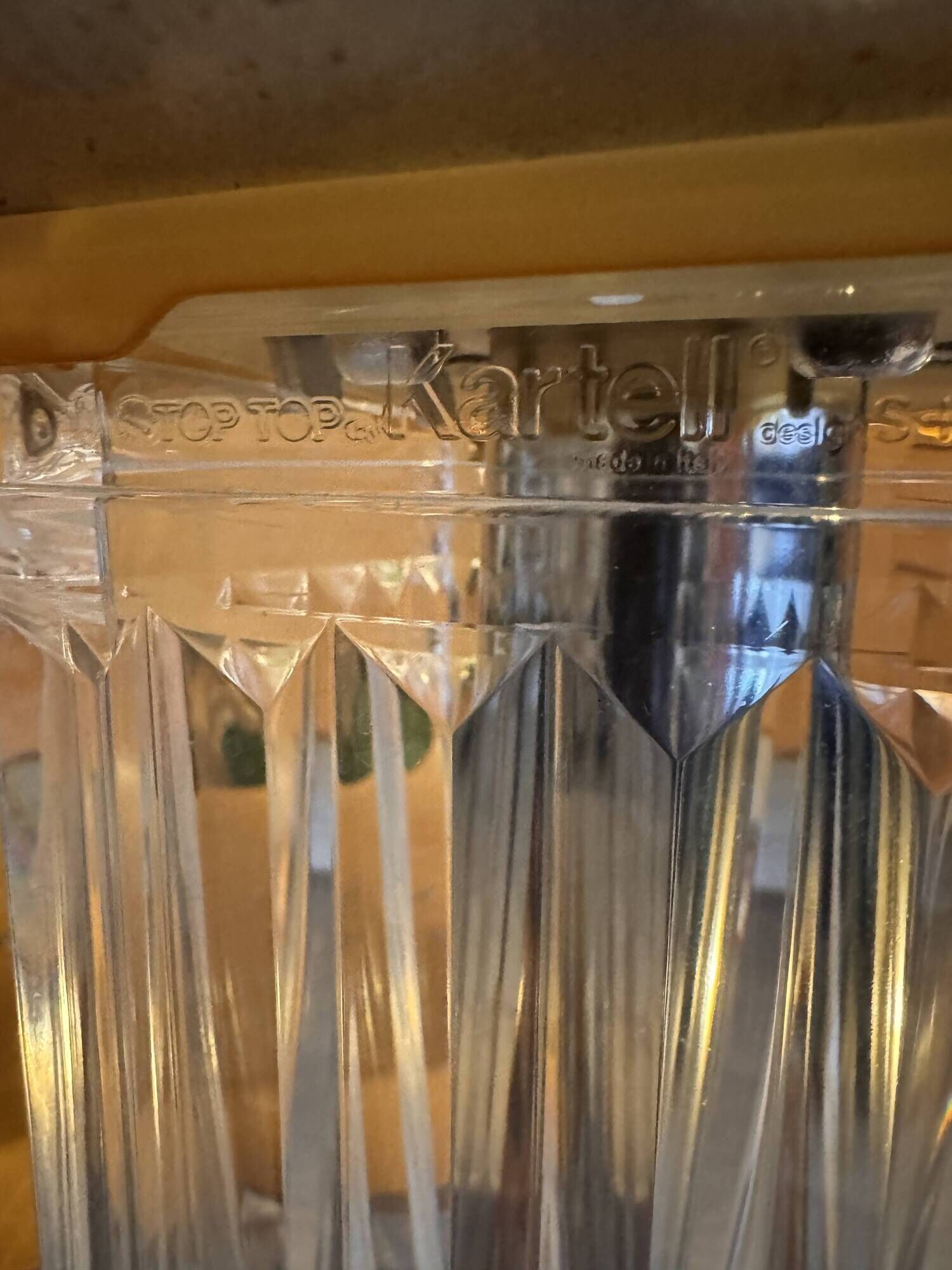 Kartell TopTop Table Philippe Starck – white glass – iconic design