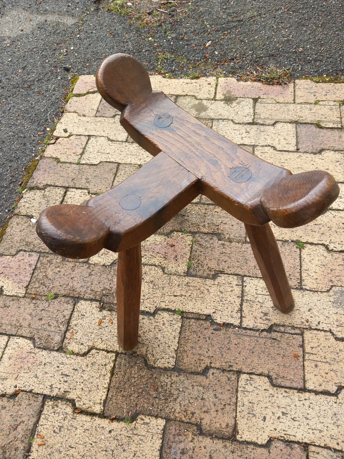 Brutalist tripod stool