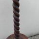 CHARLES DUDOUYT vintage floor lamp, turned wood