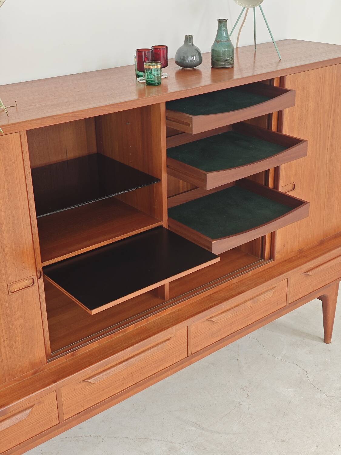 High enfilade by Johannes Andersen by Bordum & Nielsen, Samcom teak