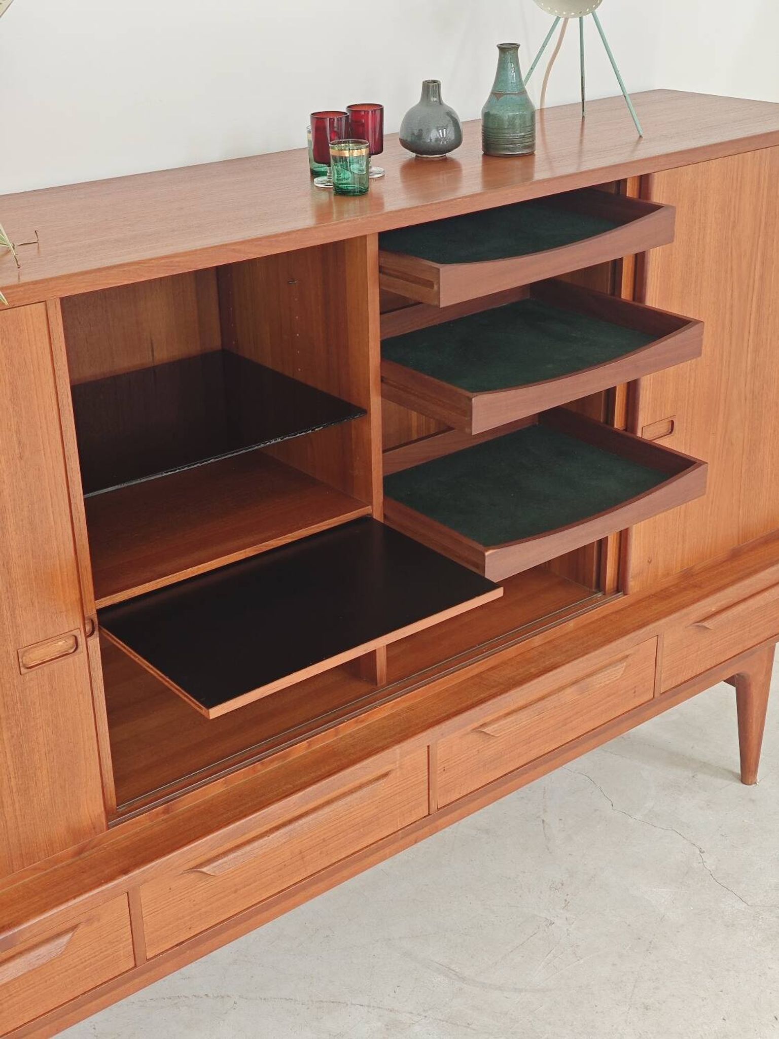 High enfilade by Johannes Andersen by Bordum & Nielsen, Samcom teak