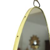 Miroir de forme libre moderne du milieu du siècle, style rockabilly des années 50