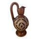 Pichet ibérique, terre cuite sculptée