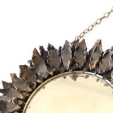 Small black metal sun mirror, 1950s