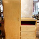 Yellow antique wardrobe