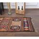 1970s Vintage Turkish Hand-Knotted Wool Cotton Brown Runner Rug 91x355