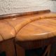 Vintage curved display case in wood and glass – Art Deco style / 1940s