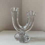 Vannes le Chatel crystal candle holder 1960