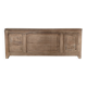 Grand coffre de mariage ancien en chêne brut XIXe (faible profondeur)