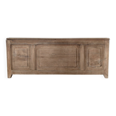 Large antique wedding chest in raw oak from the 19th century (shallow depth)