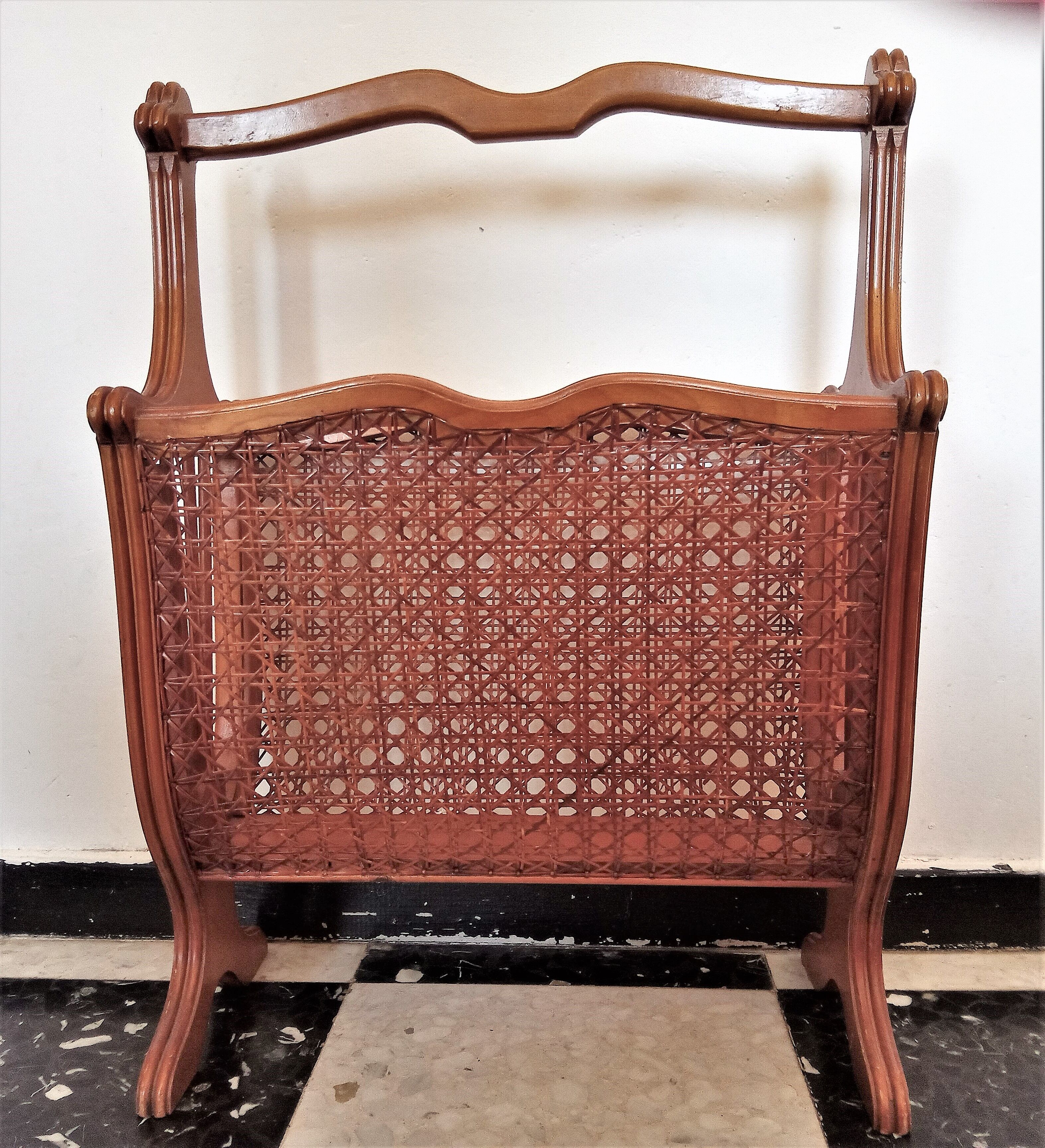 Wooden Art Nouveau magazine holders