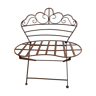 Wrought iron garden bench