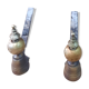 Fireplace set chenets firewall