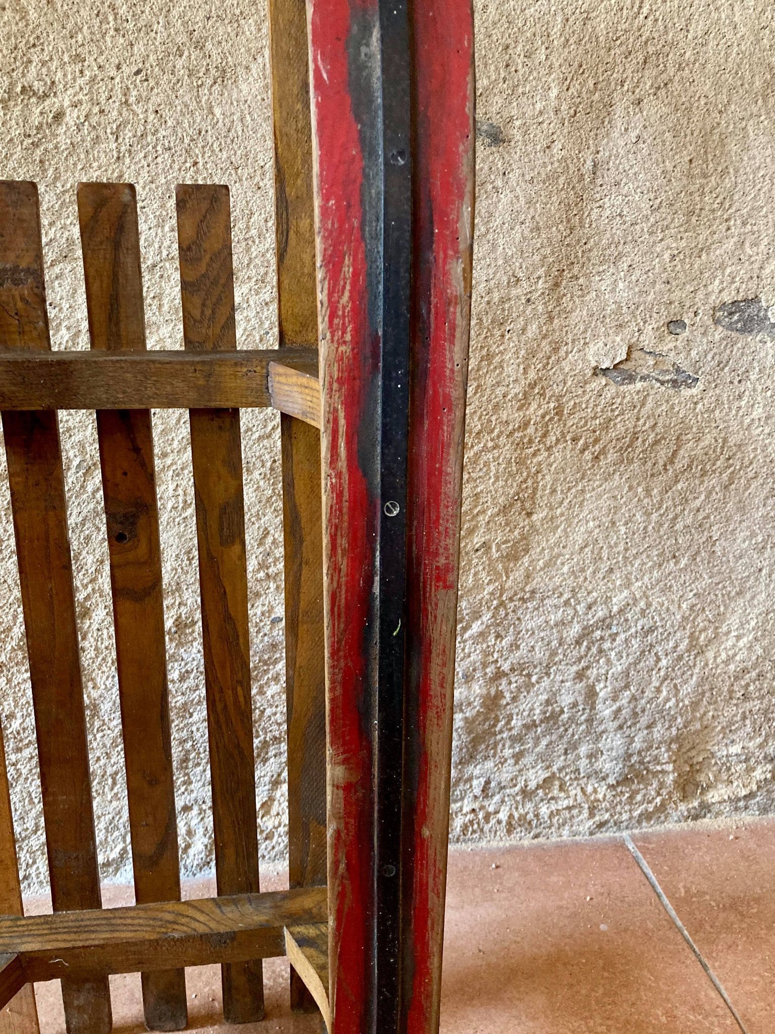 Wooden sledge from the 1950s