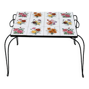 Table basse vintage en - fer