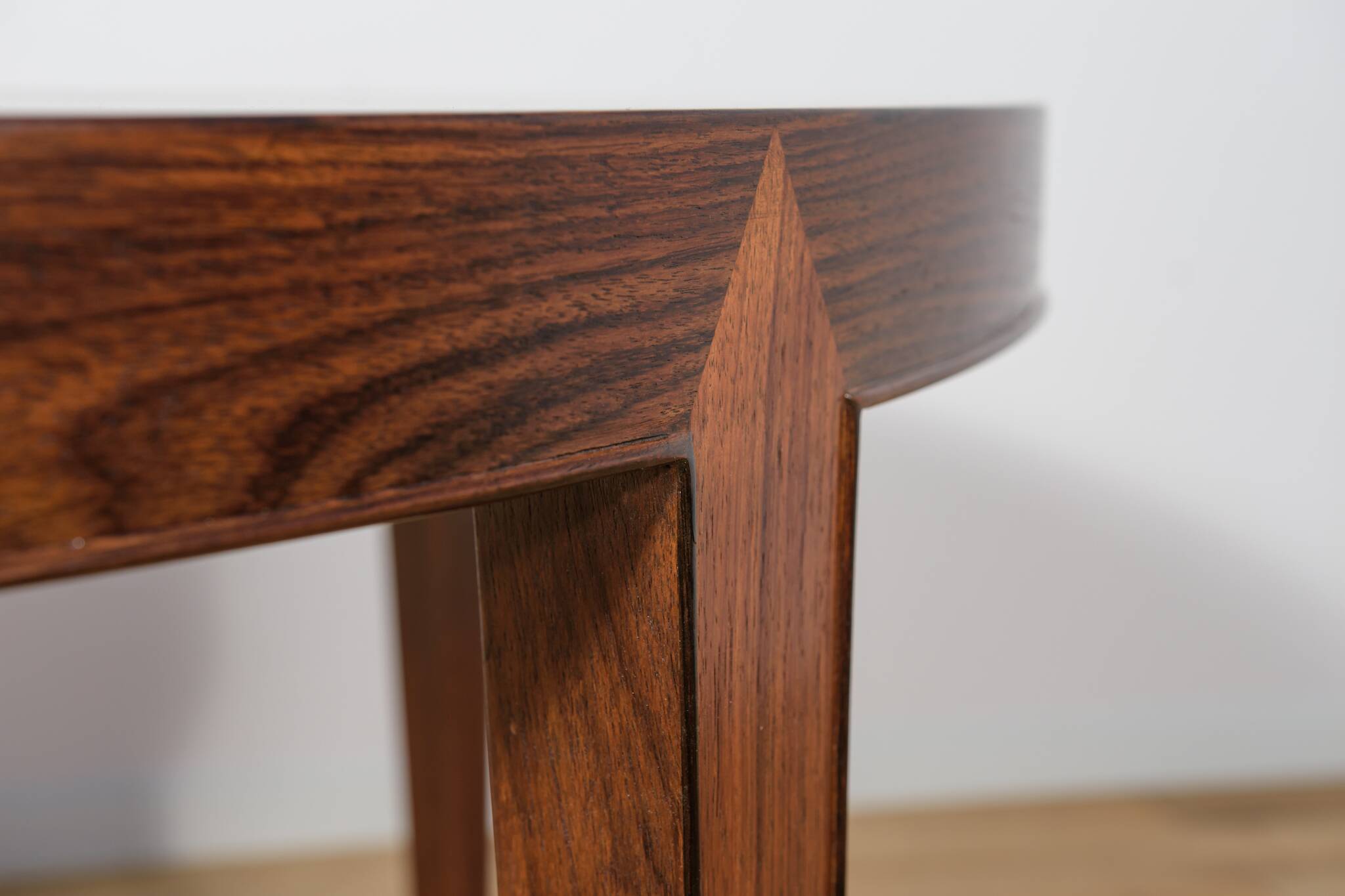 Mid-Century Round Rosewood Dining Table by Severin Hansen for Haslev Furnit