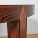 Mid-Century Round Rosewood Dining Table by Severin Hansen for Haslev Furnit