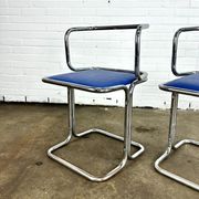 Vintage design tube frame dining chairs