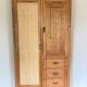 Armoire art déco bois brut & jute