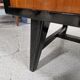 Vintage black lacquered buffet and wood Maurice Flachet