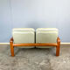Seating set by Dyrlund, teak and leather, 1960s