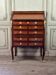 Louis XV Notary Secretary Cabinet in Veneer, Stamped by Nicolas Pet
