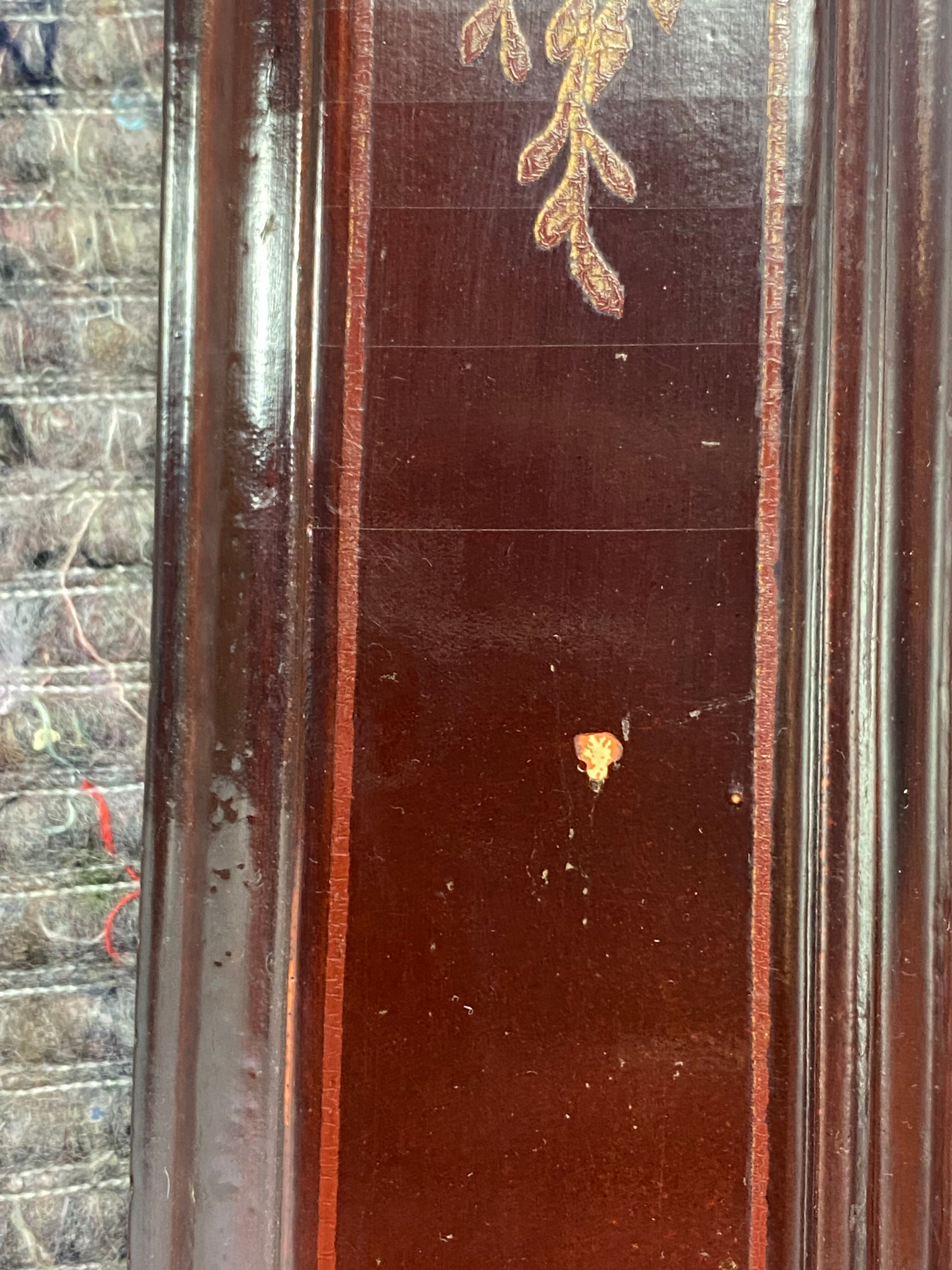 Octagonal mirror floral pattern