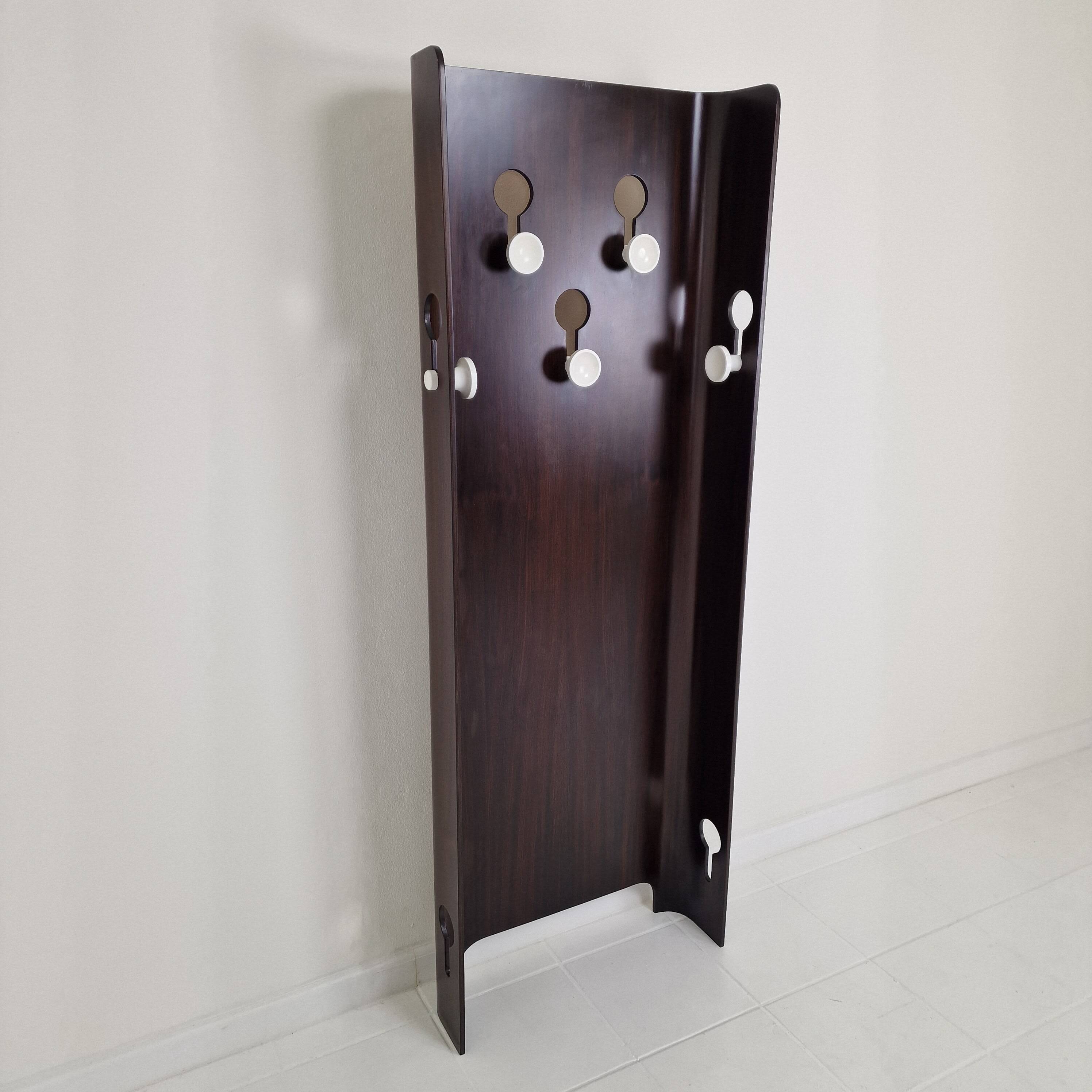 Italian Teak Coat Rack by Carlo de Carli for Fiarm, 1960s