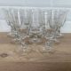 Set of 9 red wine glasses