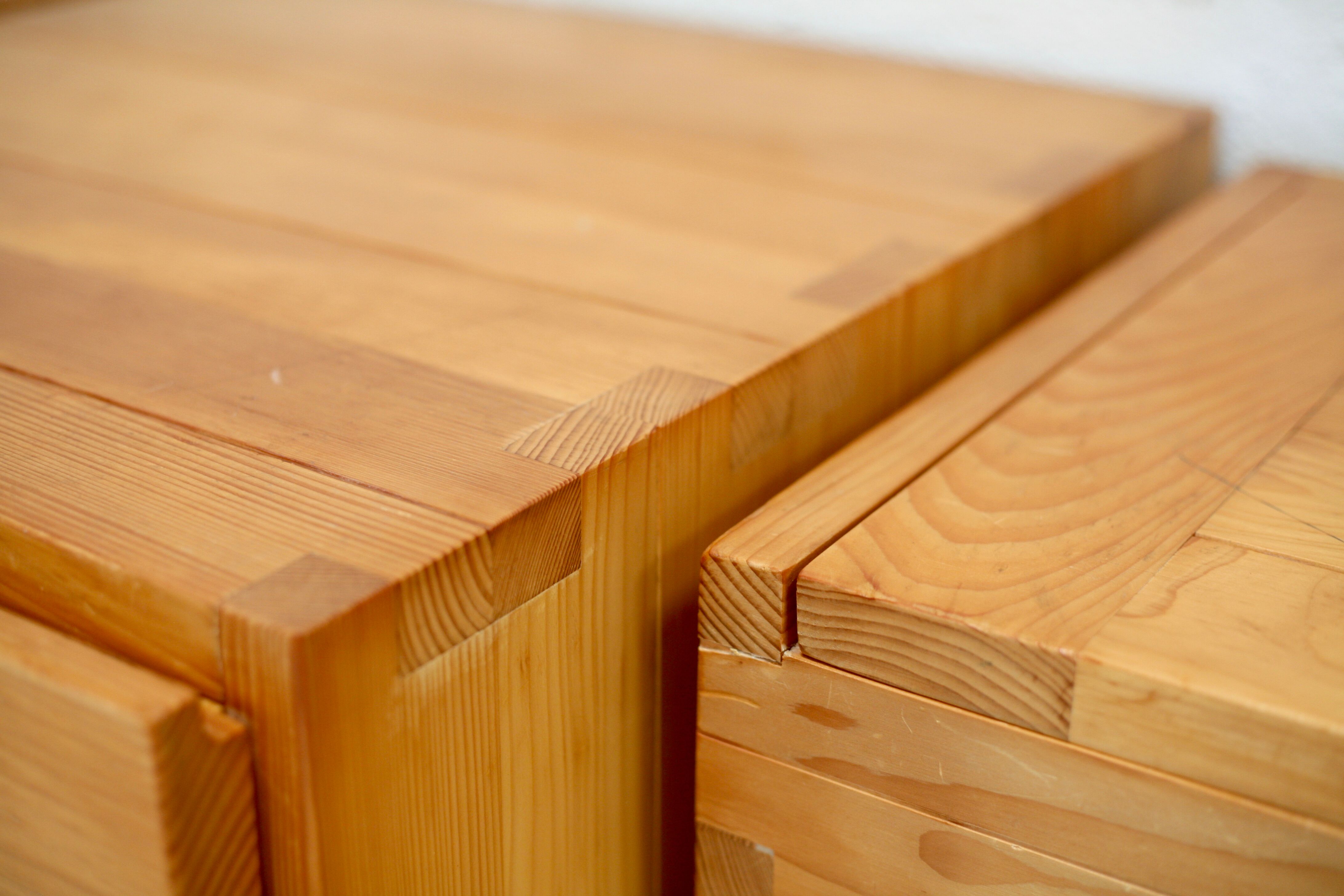 Maison Regain: modular office set. Pine. France, circa 1975