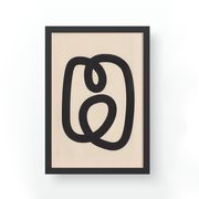 Original collage on dated and signed paper, abstract illustration