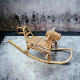 Rattan rocking horse