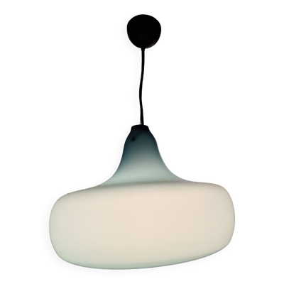 Suspension en verre de Murano bleu l.114 par Alessandro Pianon pour Vistosi