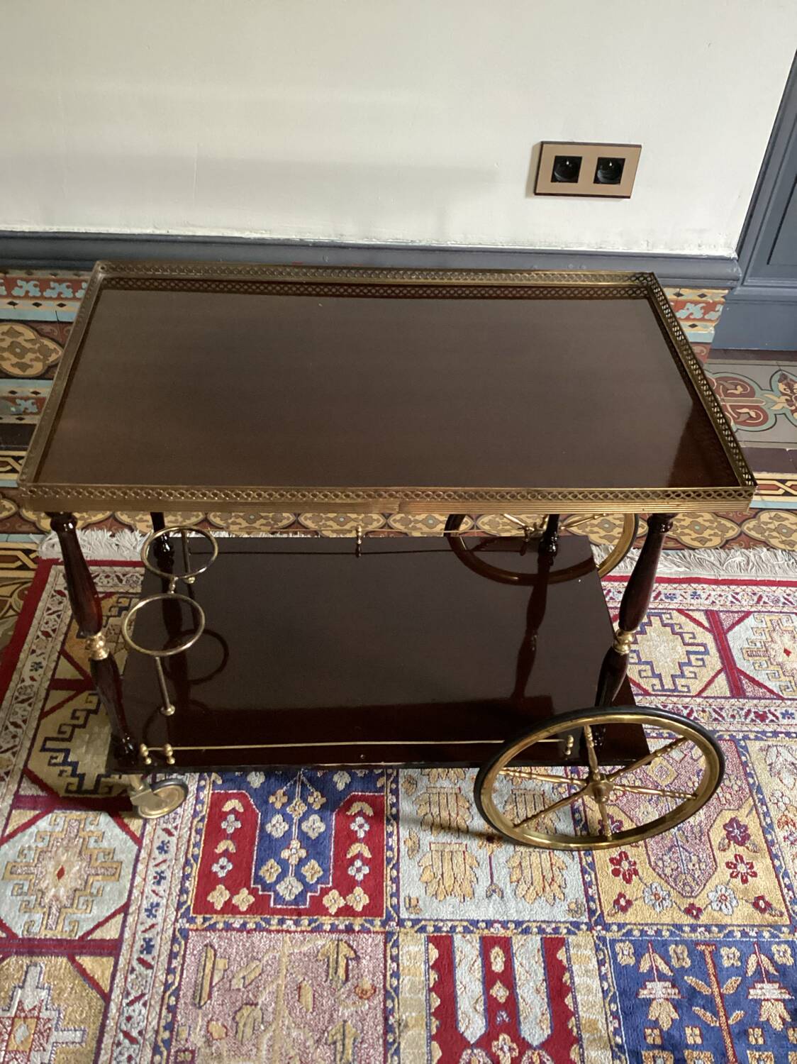 Vintage Fratelli Orsenigo rolling trolley